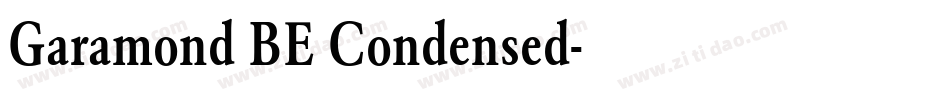 Garamond BE Condensed字体转换